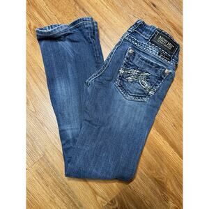 Miss Me JE1045BZ Boot Bootcut Jeans Size 26 Embroidered Embellishment Bling EB
